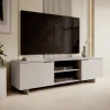 Garnero Arredamenti Mobile Tv Basso|Mobili Tv Moderni-Mobile porta TV 180x55h cm 2 ante grigio Stone