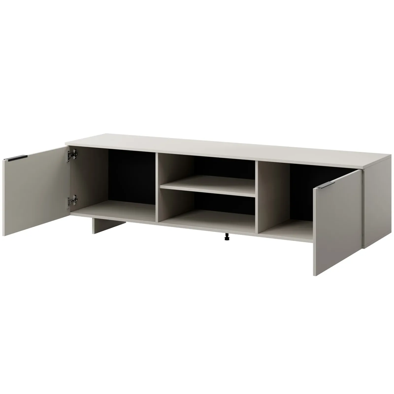 Garnero Arredamenti Mobile Tv Basso|Mobili Tv Moderni-Mobile porta TV 180x55h cm 2 ante grigio Stone