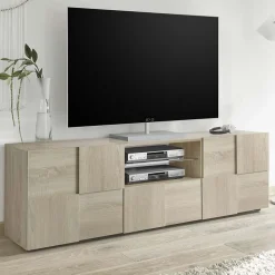 Garnero Arredamenti Mobile Tv In Legno|Mobile Tv Basso-Mobile porta TV 181x57h cm 2 ante samoa Obsession Rovere