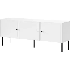 Garnero Arredamenti Mobile Tv Basso|Mobili Tv Moderni-Mobile porta TV 151x60h cm 3 ante Stark Bianco Opaco