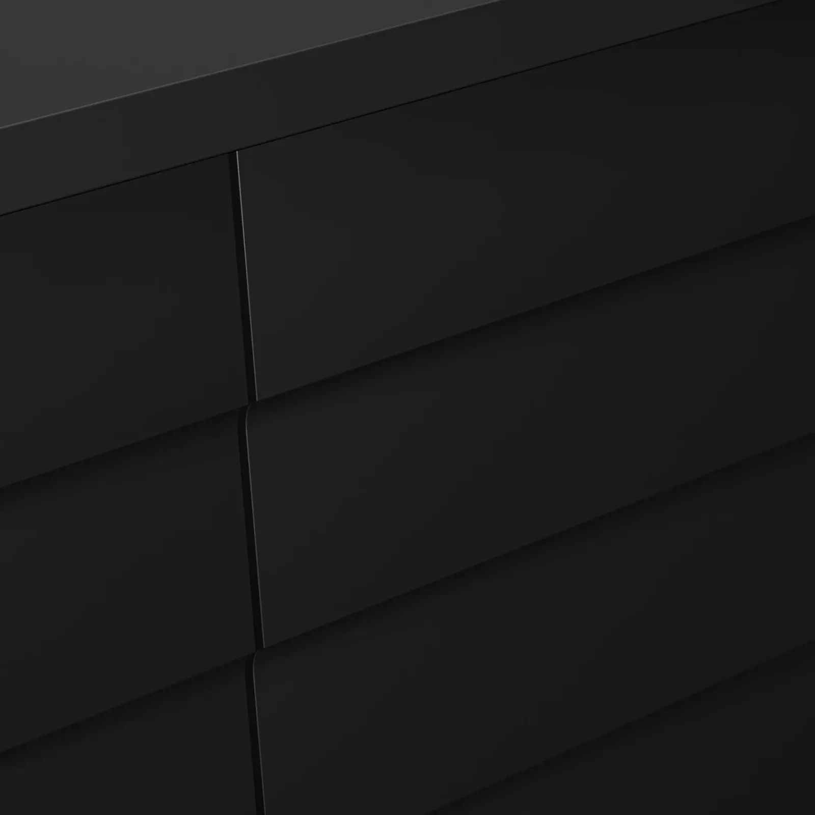 Garnero Arredamenti Mobile Tv Basso|Mobili Tv Moderni-Mobile porta TV 200x60h cm 4 ante nero Wild Nero Opaco