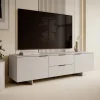Garnero Arredamenti Mobile Tv Basso|Mobili Tv Moderni-Mobile porta TV 180x55h cm 2 cassetti grigio Stone
