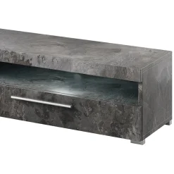 Garnero Arredamenti Mobile Tv Basso-Mobile porta TV 200x35h cm 2 cassetti Frisk Ossido