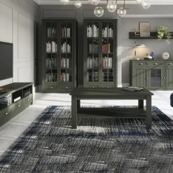 Garnero Arredamenti Mobile Tv In Legno|Mobile Tv Basso-Mobile porta TV 158x49h cm 3 cassetti Provenza Verde