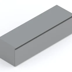 Garnero Arredamenti Mobile Tv Basso|Mobili Tv Moderni-Mobile porta TV 138x40h cm con cassettone Sunset Grigio scuro