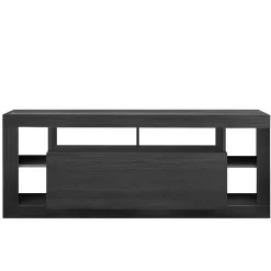 Garnero Arredamenti Mobile Tv Basso|Mobili Tv Moderni-Mobile porta TV 172x66h cm con ribalta Trilogy Nero Frassinato