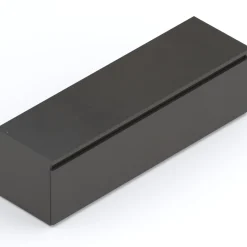 Garnero Arredamenti Mobile Tv Basso|Mobili Tv Moderni-Mobile porta TV 138x40h cm con cassettone nero Sunset Ossido