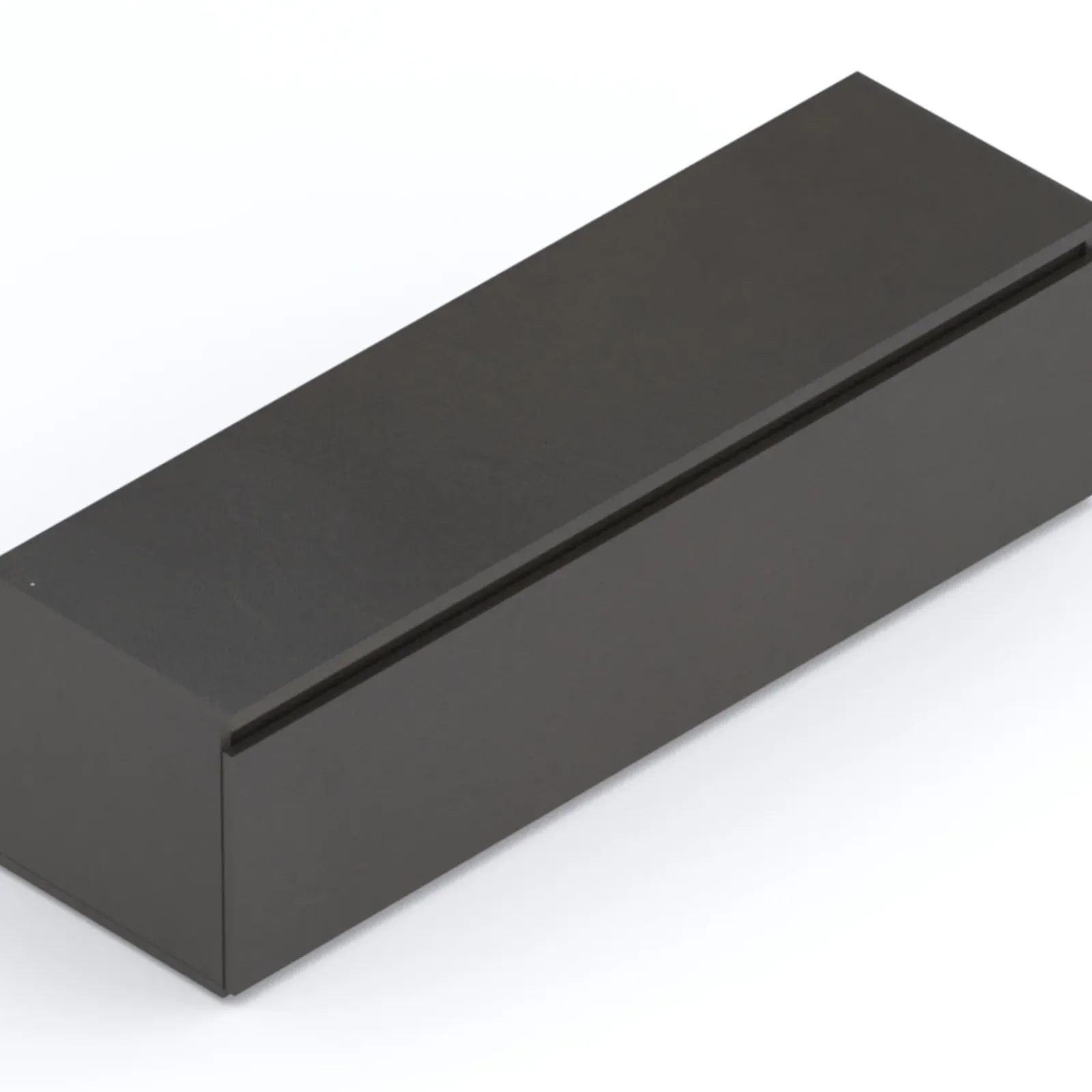 Garnero Arredamenti Mobile Tv Basso|Mobili Tv Moderni-Mobile porta TV 138x40h cm moderno soggiorno con cassettone ossido nero Elion