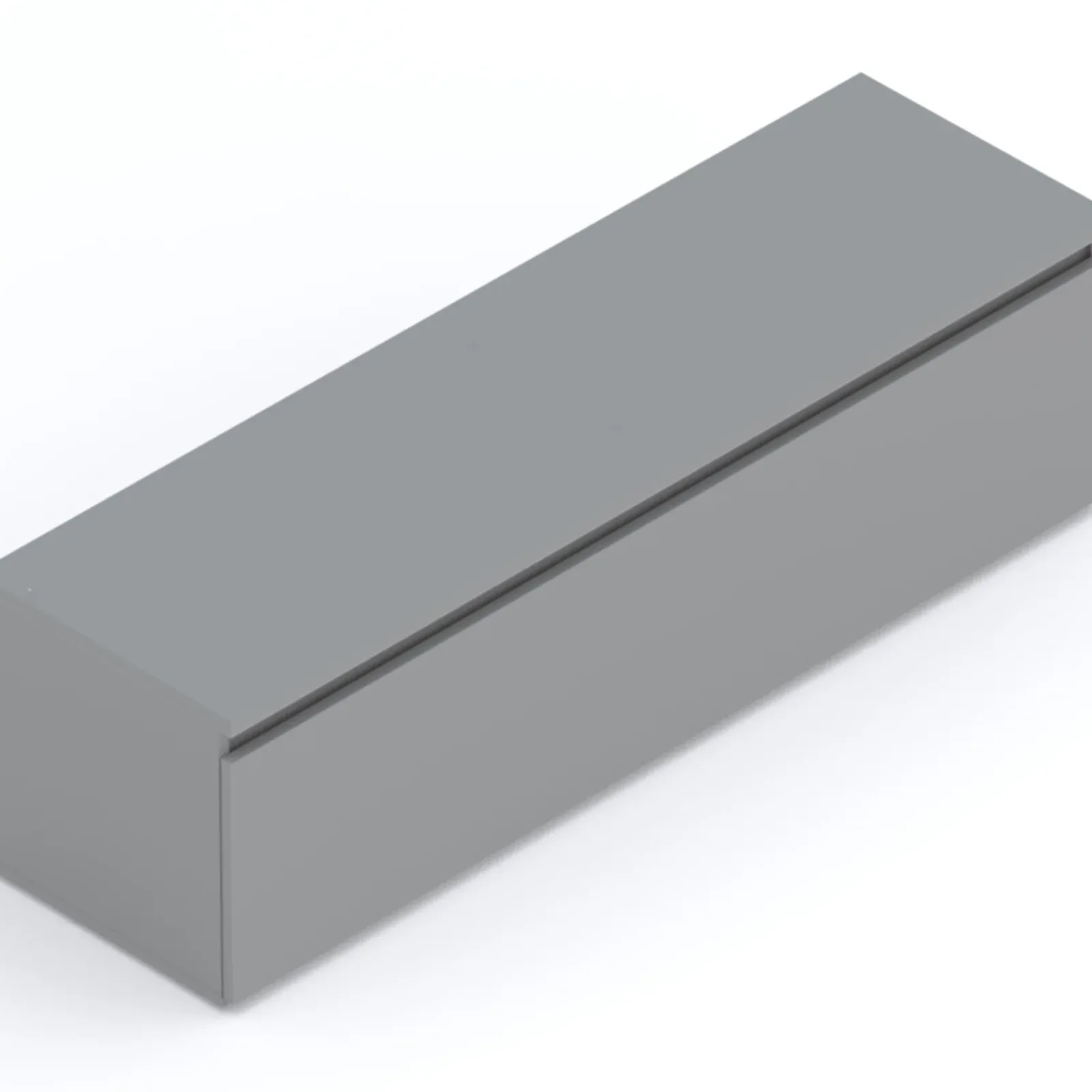 Garnero Arredamenti Mobile Tv Basso|Mobili Tv Moderni-Mobile porta TV 138x40h cm moderno soggiorno con cassettone grigio scuro Elion