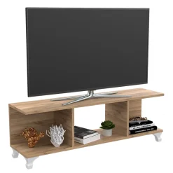 Garnero Arredamenti Mobile Tv Basso-Mobile porta TV 120x34h cm moderno rovere Spike