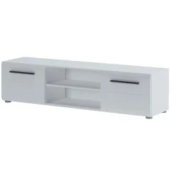 Garnero Arredamenti Mobile Tv Basso|Mobili Tv Moderni-Mobile porta TV 160x40h cm moderno soggiorno bianco lucido Cold