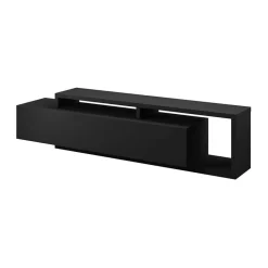 Garnero Arredamenti Mobili Tv Moderni|Mobile Tv Moderno-Mobile porta TV 219x52h cm moderno soggiorno Megan Gihome® Nero Opaco