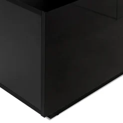 Garnero Arredamenti Mobile Tv Basso-Mobile porta TV 180x56h cm Blackburn Nero Lucido