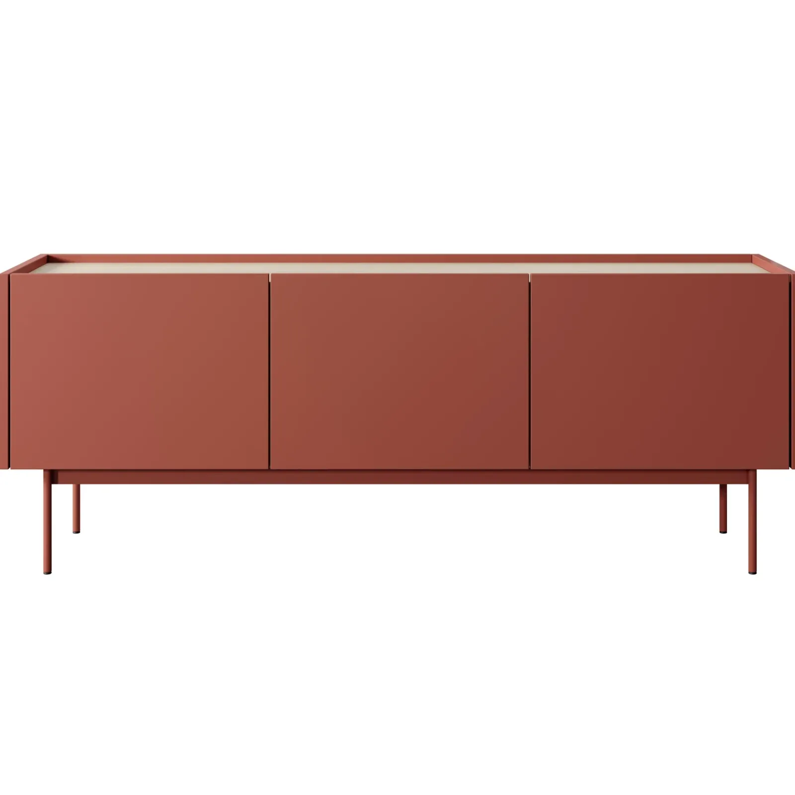 Garnero Arredamenti Mobile Tv Basso|Mobili Tv Moderni-Mobile TV 144x55h cm design moderno rosso Passion