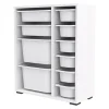 Garnero Arredamenti Mobili Multiuso|Cassettiera-Modulo cassettiera 70x81cm bianco opaco Fast Patton