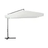 Garnero Arredamenti Ombrelloni Da Giardino-Ombrellone da giardino con manovella 300x300cm bianco Sleep
