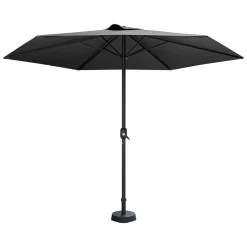 Garnero Arredamenti Ombrelloni Da Giardino-Ombrellone da giardino 300x300cm nero Fiorella Grigio