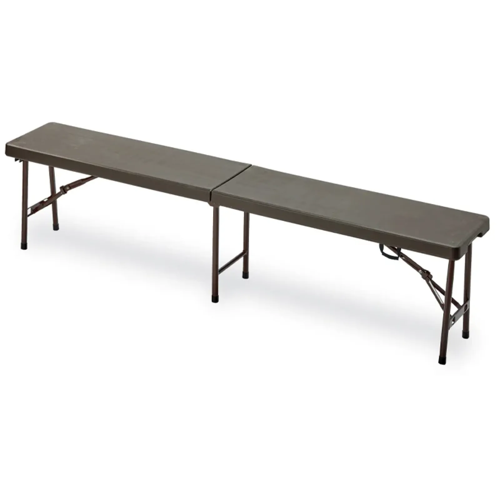 Garnero Arredamenti Panchine Da Giardino-Panca da esterno pieghevole 183x44cm in acciaio Unica Marrone