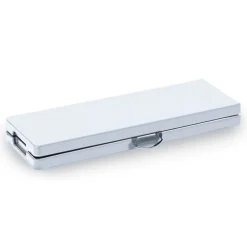 Garnero Arredamenti Panchine Da Giardino-Panca da esterno pieghevole 183x44cm in acciaio Unica Bianco