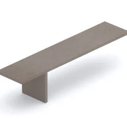 Garnero Arredamenti Mensole E Pensili-Panca da terra 184x45h cm bronzo Sunset Marrone