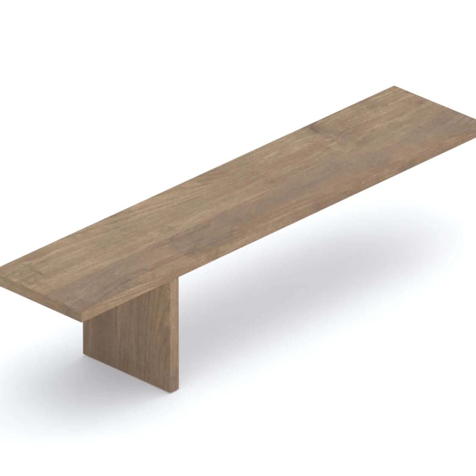 Garnero Arredamenti Mensole E Pensili-Panca da terra 184x45h cm rovere scuro Sunset Noce