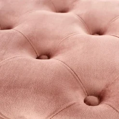 Garnero Arredamenti Panca Ingresso-Panca moderna 100x45cm in tessuto rosa oro Napoleon