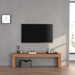Garnero Arredamenti Mobile Tv Basso|Mobili Tv Moderni-Panca porta tv 180x51h cm rovere Block