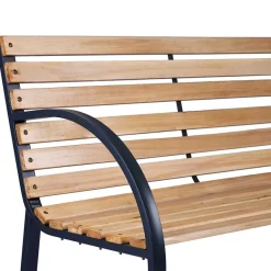 Garnero Arredamenti Panchine Da Giardino-Panchina da giardino con schienale rovere Sit