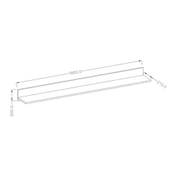 Garnero Arredamenti Parete Attrezzata A Terra|Pareti Attrezzate-Parete attrezzata 325x206h cm bianco frassinato rovere Paloma 2 Bianco Frassinato - Noce