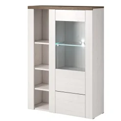 Garnero Arredamenti Parete Attrezzata A Terra|Pareti Attrezzate-Parete attrezzata 325x206h cm bianco frassinato rovere Paloma 2 Bianco Frassinato - Noce