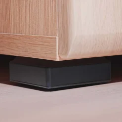 Garnero Arredamenti Pareti Attrezzate-Parete attrezzata 310x190h cm moderna rovere nero opaco York Gihome® Rovere Rustico