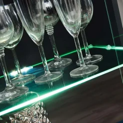 Garnero Arredamenti Pareti Attrezzate-Parete attrezzata 310x190h cm moderna rovere nero opaco York Gihome® Rovere Rustico