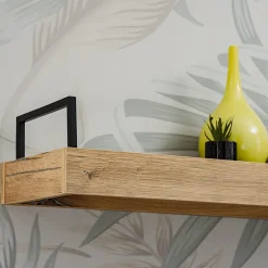 Garnero Arredamenti Parete Attrezzata A Terra|Pareti Attrezzate-Parete attrezzata 240x170h cm moderna soggiorno rovere antico Dalì