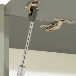 Garnero Arredamenti Parete Attrezzata A Terra|Pareti Attrezzate-Parete attrezzata 290x190h cm moderna 2 vetrine tortora rovere Zenith 2