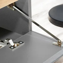 Garnero Arredamenti Parete Attrezzata A Terra|Pareti Attrezzate-Parete attrezzata 175x148h cm rovere antracite Siviglia Gihome®