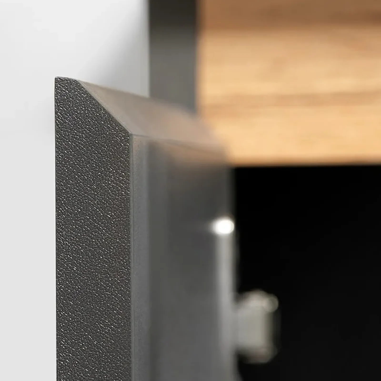 Garnero Arredamenti Parete Attrezzata A Terra|Pareti Attrezzate-Parete attrezzata 175x148h cm rovere antracite Siviglia Gihome®