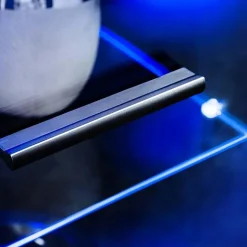 Garnero Arredamenti Parete Attrezzata A Terra|Pareti Attrezzate-Parete attrezzata 260x150h cm soggiorno moderna nero opaco-lucido Dana Gihome®