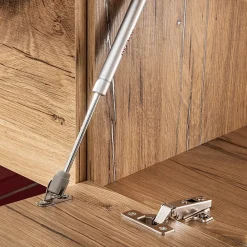 Garnero Arredamenti Parete Attrezzata Sospesa|Pareti Attrezzate-Parete attrezzata 210x162h cm soggiorno con led blu scuro rovere Feola