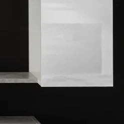 Garnero Arredamenti Parete Attrezzata A Terra|Pareti Attrezzate-Parete attrezzata 259x175h cm soggiorno bianco lucido Steppi 4