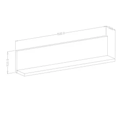 Garnero Arredamenti Parete Attrezzata A Terra|Pareti Attrezzate-Parete attrezzata 219x205h cm soggiorno bianco opaco Megan Gihome® Bianco Opaco - Cemento