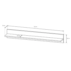 Garnero Arredamenti Parete Attrezzata A Terra|Pareti Attrezzate-Parete attrezzata 248x194h cm soggiorno rovere antracite Noa Gihome®