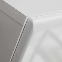 Garnero Arredamenti Parete Attrezzata A Terra|Pareti Attrezzate-Parete attrezzata 310x190h cm soggiorno pino nero York Gihome® Bianco Lucido