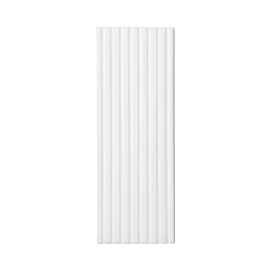 Garnero Arredamenti Pensili Per Bagno-Pensile bagno sospeso 20x57h cm cannettato 1 anta bianco Cleany Bianco Opaco