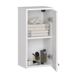 Garnero Arredamenti Pensili Per Bagno-Pensile bagno sospeso 30x60h cm 1 anta bianco Woters