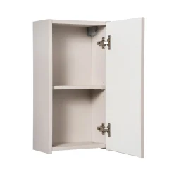 Garnero Arredamenti Pensili Per Bagno-Pensile bagno sospeso 30x57h cm cannettato 1 anta Cleany Beige