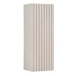 Garnero Arredamenti Pensili Per Bagno-Pensile bagno sospeso 20x57h cm cannettato 1 anta Cleany Beige