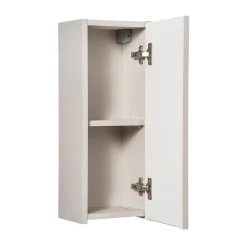 Garnero Arredamenti Pensili Per Bagno-Pensile bagno sospeso 20x57h cm cannettato 1 anta Cleany Beige