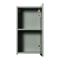 Garnero Arredamenti Pensili Per Bagno-Pensile bagno sospeso 30x57h cm cannettato 1 anta verde salvia Greeny