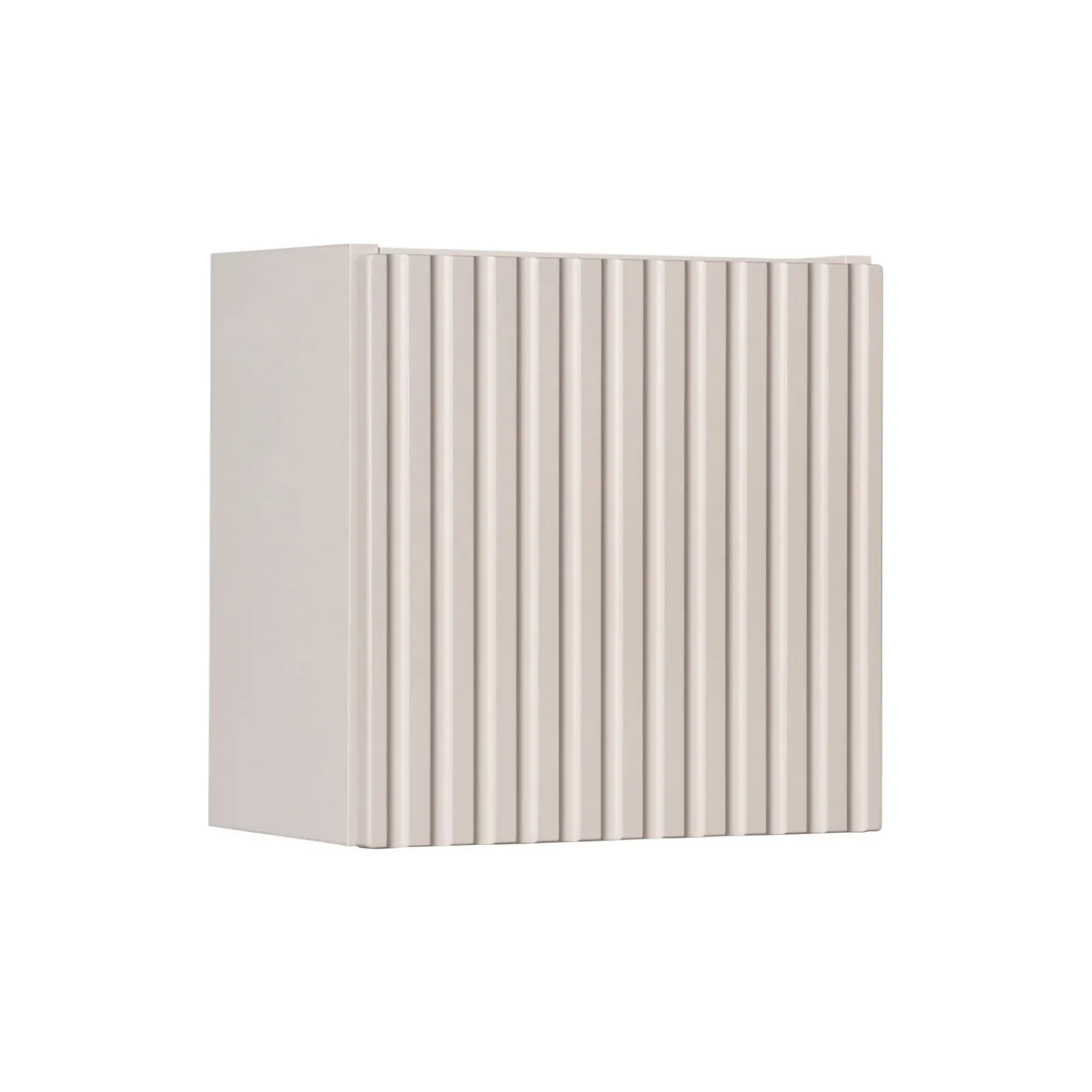 Garnero Arredamenti Pensili Per Bagno-Pensile cubo bagno sospeso 30x30h cm cannettato 1 anta Cleany Beige