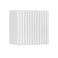 Garnero Arredamenti Pensili Per Bagno-Pensile cubo bagno sospeso 30x30h cm cannettato 1 anta bianco Cleany Bianco Opaco